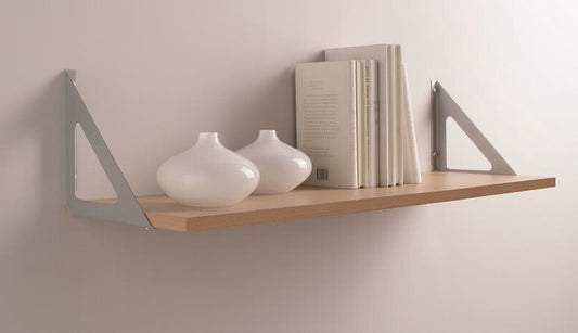 קיט מדף אלה אלון טבעי 80*20 + 2 משולשים דו שימושיים