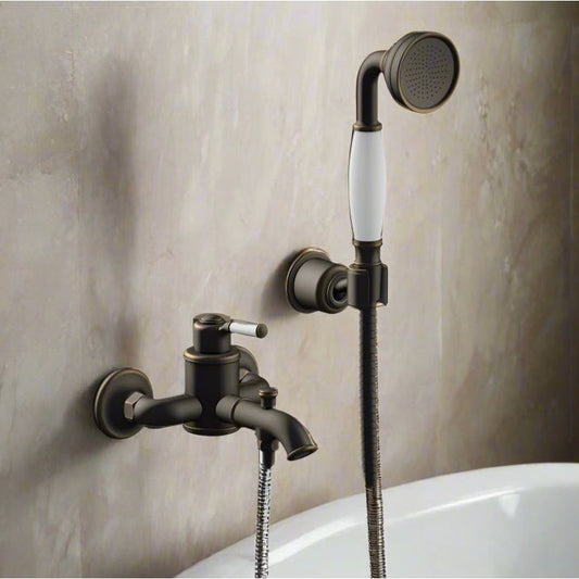 ברז סוללה לאמבטיה ויקטוריה שחור/ברונזה