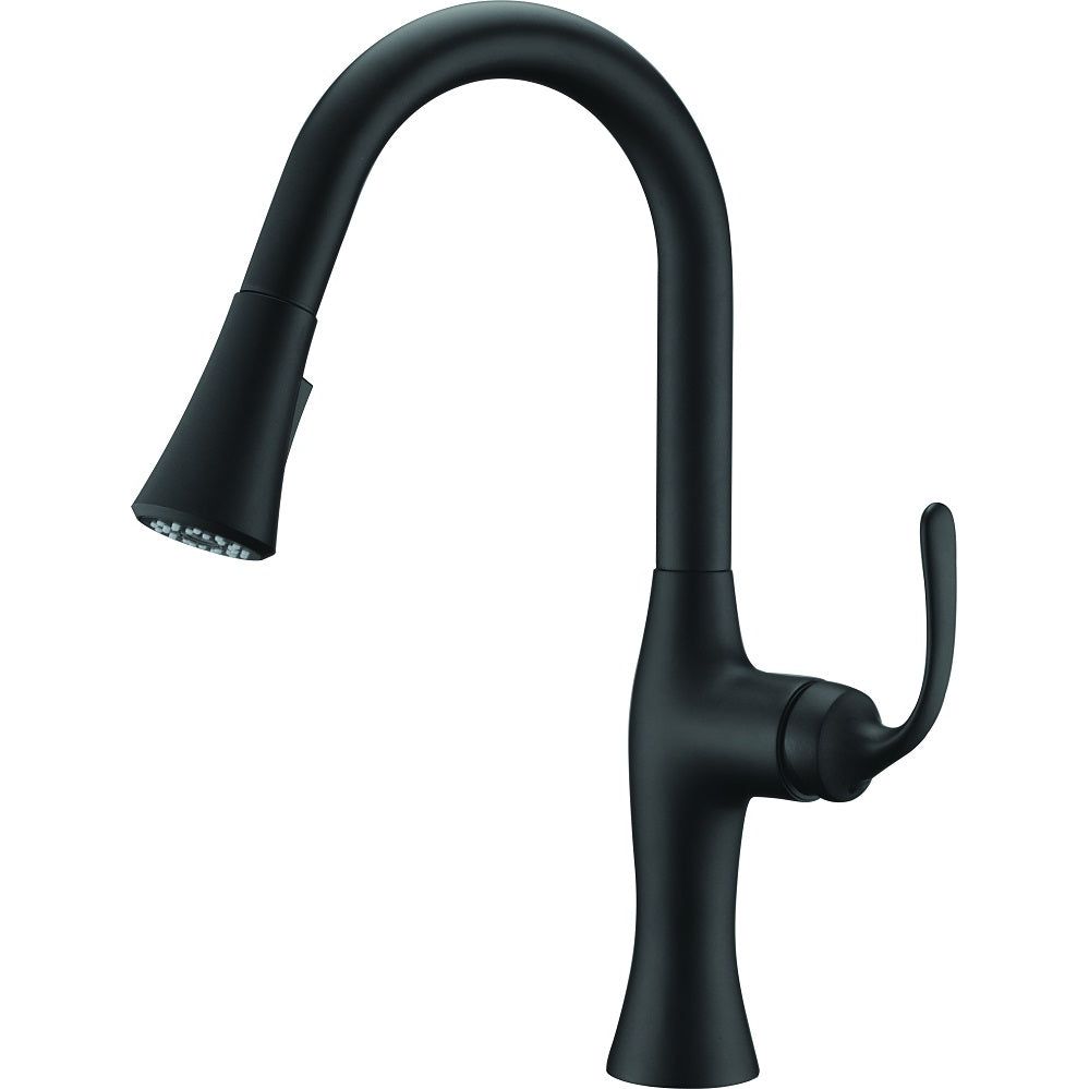 ברז מטבח נשלף P.D K9 שחור מט