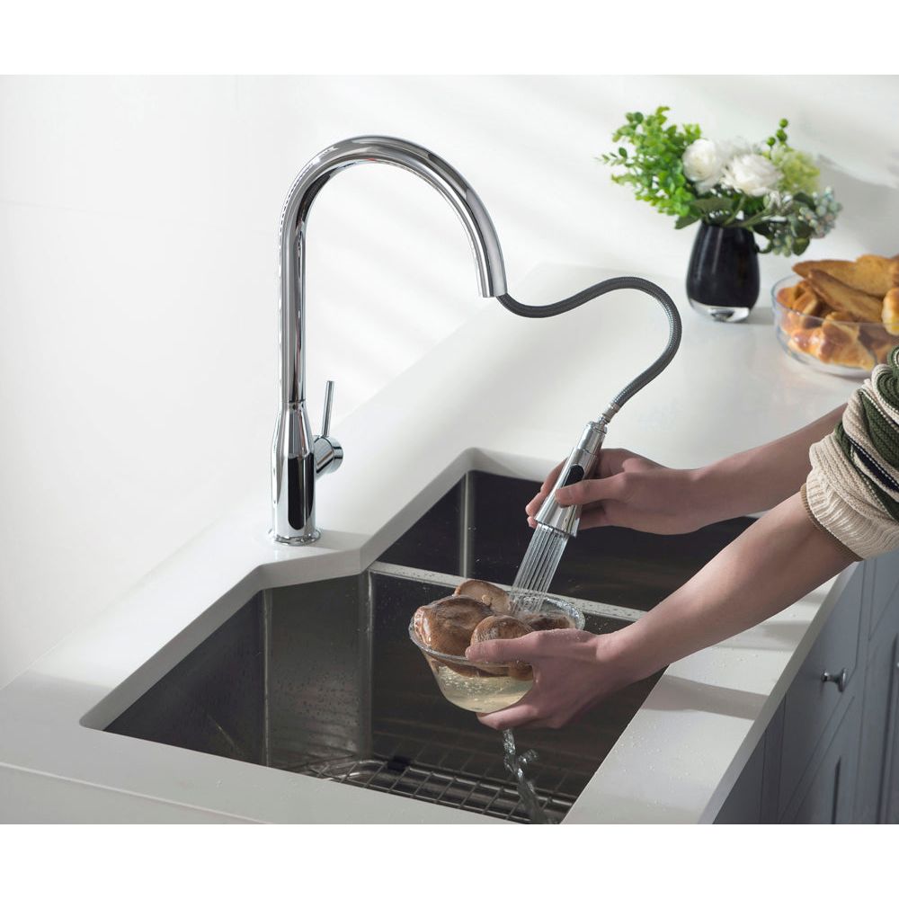 ברז מטבח נשלף הדסון כרום