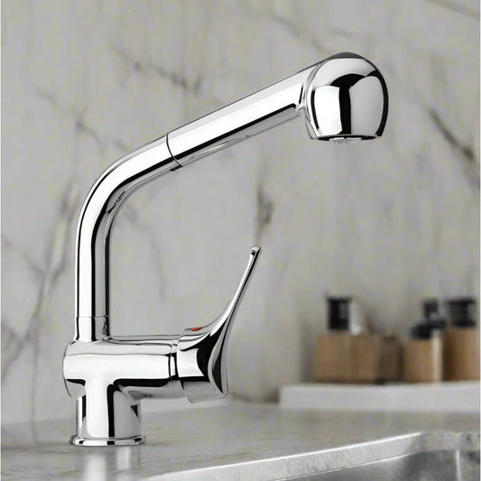 ברז מטבח נשלף 45 מעלות כרום