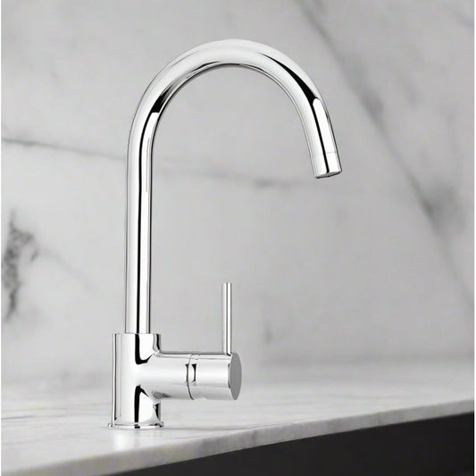 ברז מטבח ברבור פיה מסתובבת כרום