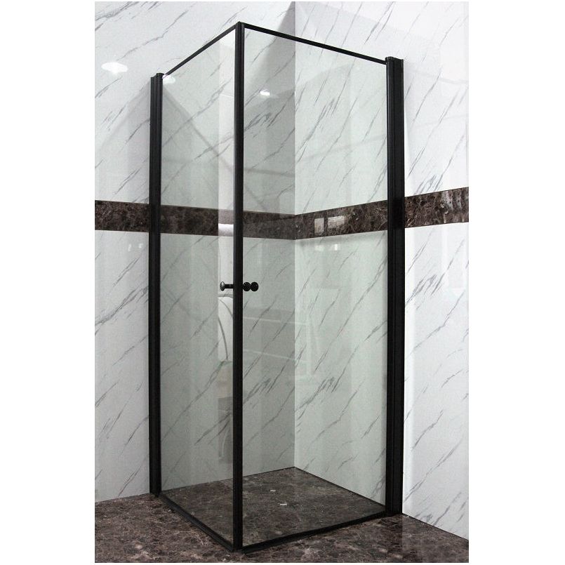 מקלחון פינתי IN OUT חלק פרזול שחור דגם 405 - 79–76 ס"מ