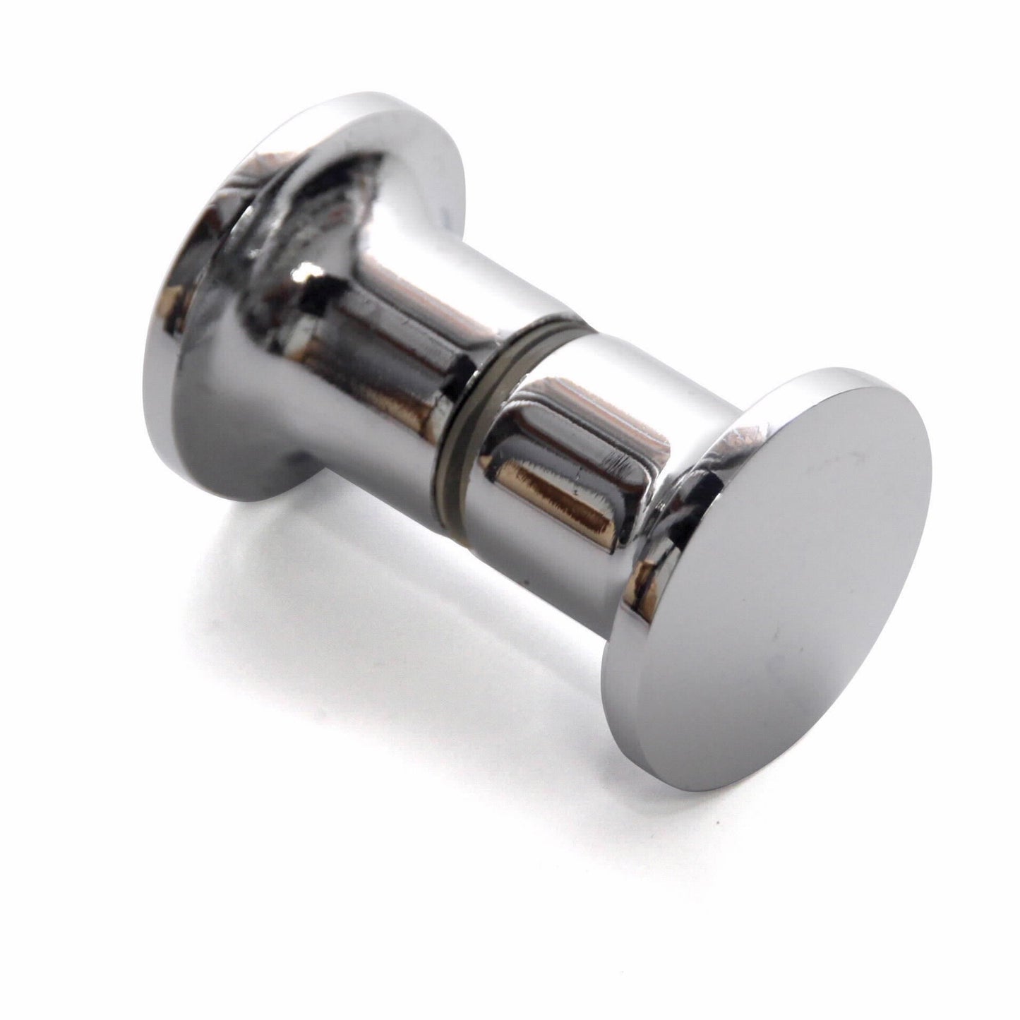 ידית כפתור מתכת כרום למקלחון חור 1