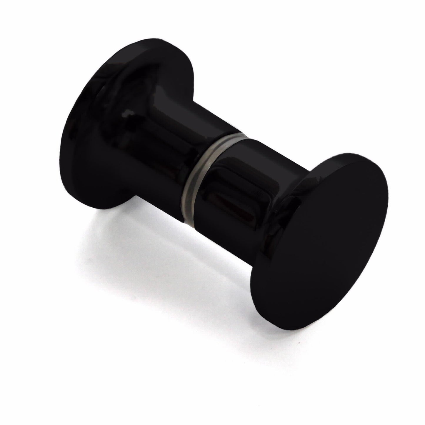 ידית כפתור מתכת למקלחון חור 1 שחור