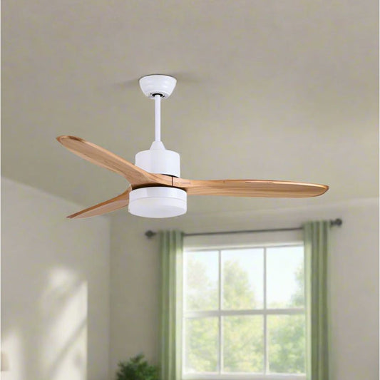 מאוורר תקרה עם שלט 3 כנפיים ענתיק "48 בגוון לבן