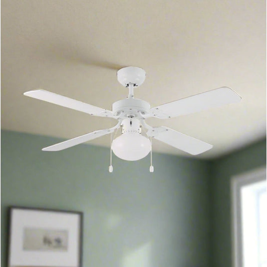 מאוורר תקרה 4 כנפיים "42 מסדרת לאס וגאס בגוון לבן דגם SLF-3136 של HOME