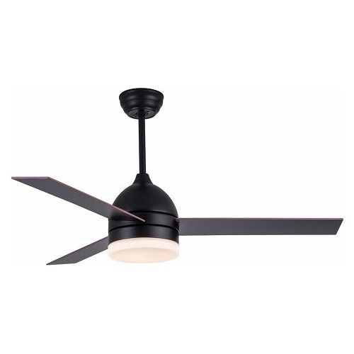 מאוורר תקרה עם שלט 3 כנפיים "52 מסדרת טייפון בגוון שחור