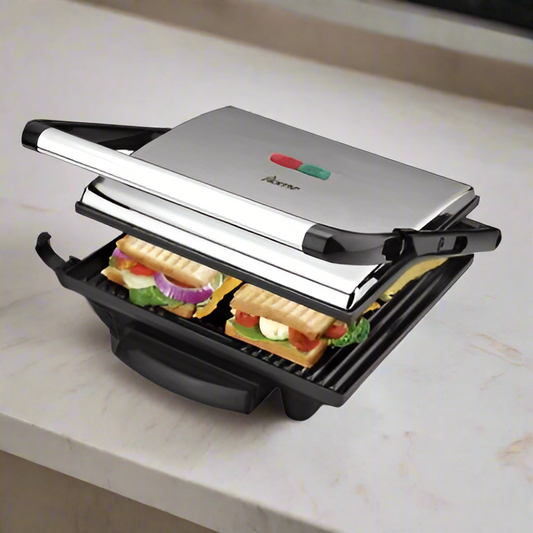 טוסטר לחיצה 4 פרוסות נירוסטה מוברשת דגם EF-108