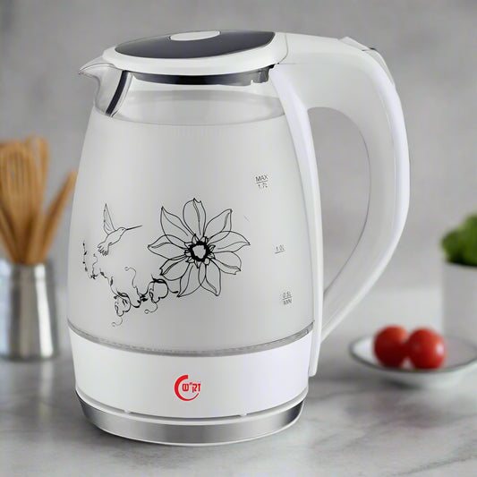 קומקום חשמלי לבן 1.7 ליטר דגם EF-748F זק"ש