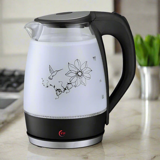 קומקום חשמלי שחור 1.7 ליטר דגם EF-748F זק"ש