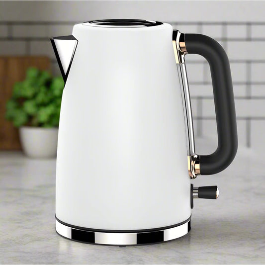 קומקום חשמלי מעוצב 1.7 ליטר לבן רוז גולד  דגם BT-K01C