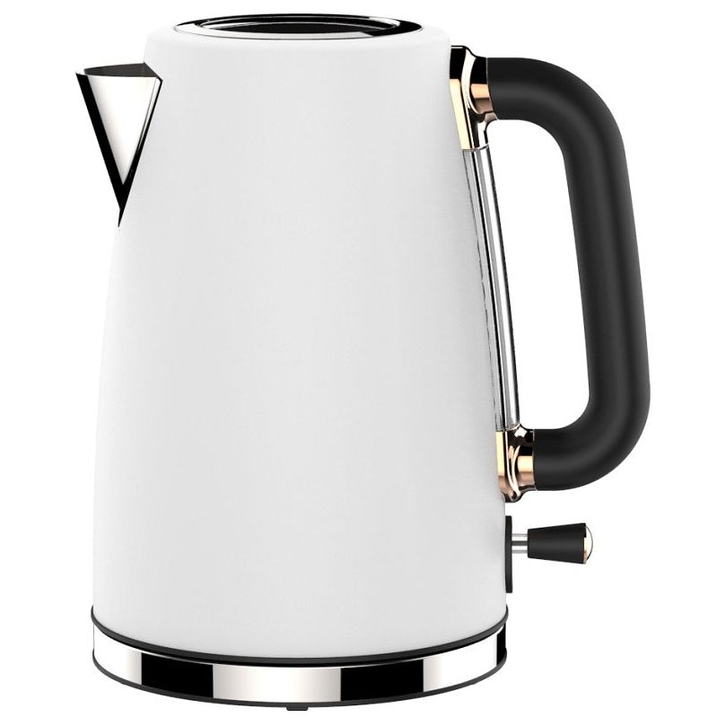 קומקום חשמלי מעוצב 1.7 ליטר לבן רוז גולד דגם BT-K01C