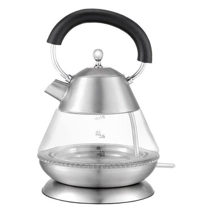 קומקום חשמלי פירמידה זכוכית 1.5 ליטר דגם ATL-716 של GOLD LINE