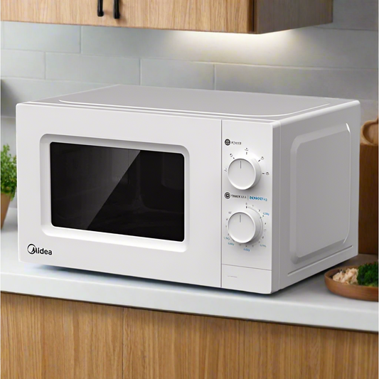 מיקרוגל מכני 20 ליטר, דגם MM720C2GS-W MIDEA - חמש שנות אחריות