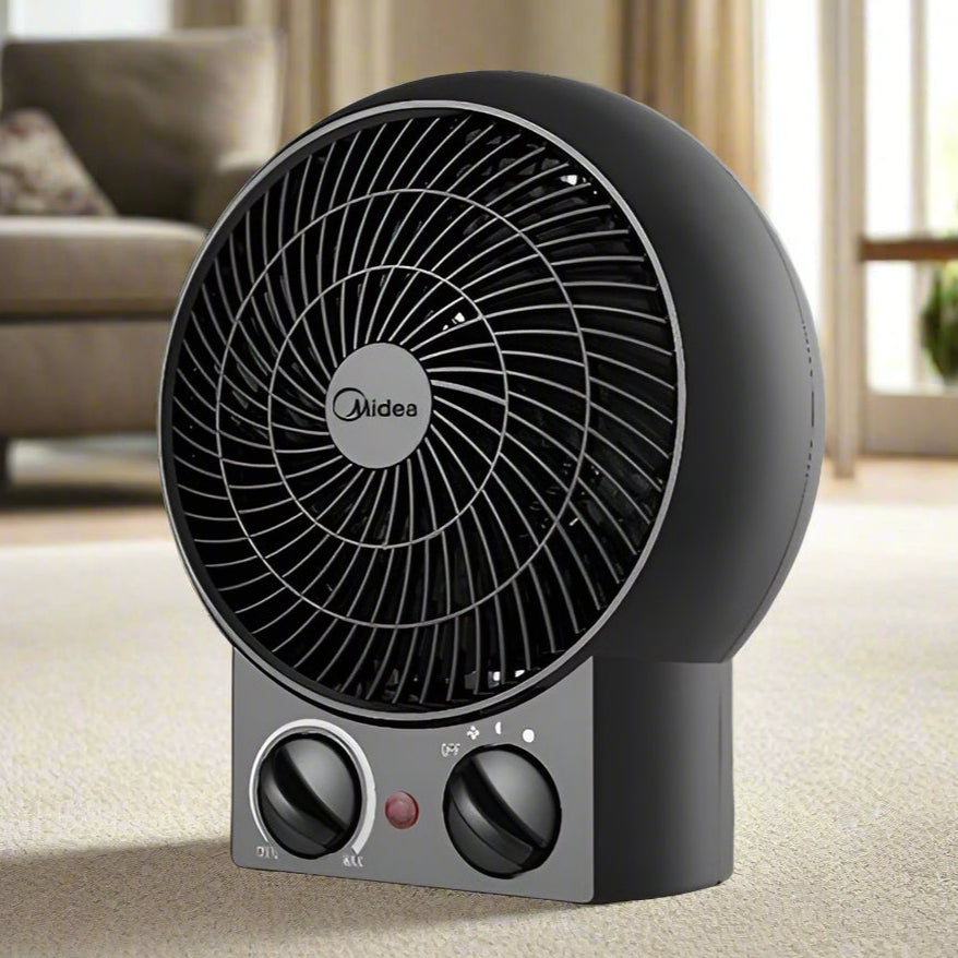 מפזר חום עגול שחור 2000W דגם NF20-16BA של מידאה