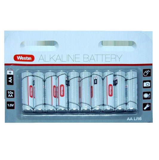 סוללות AA אלקליין WESTIN מארז 10 י"ח