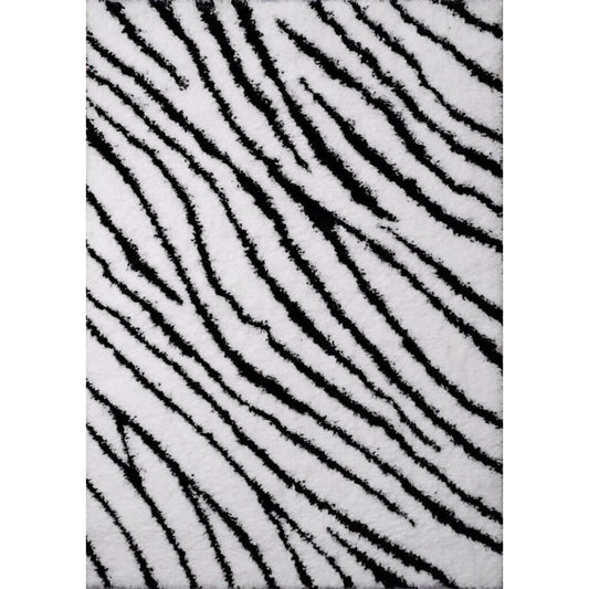 שטיח אגדיר דגם 227/18 שחור לבן במידה 140*100 ס"מ