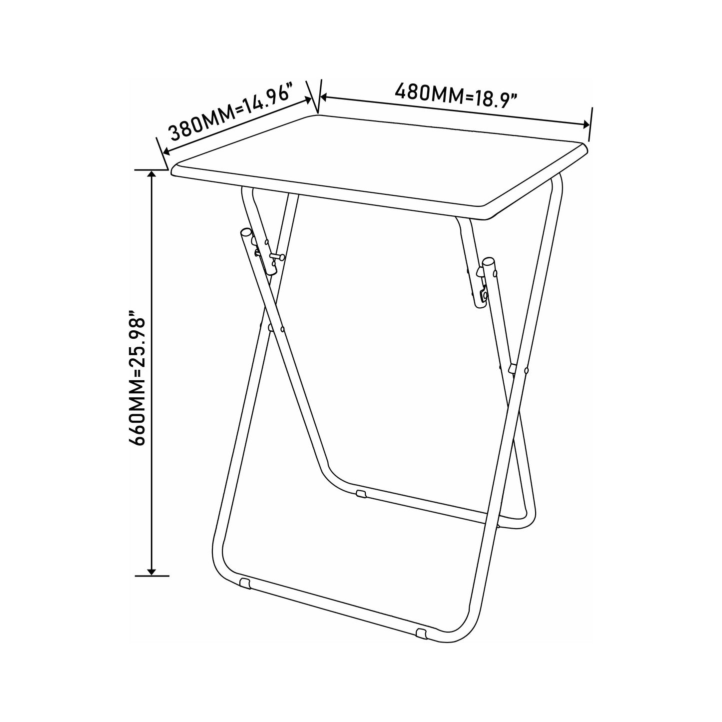 שולחן מתקפל LIVEA בצבע עץ