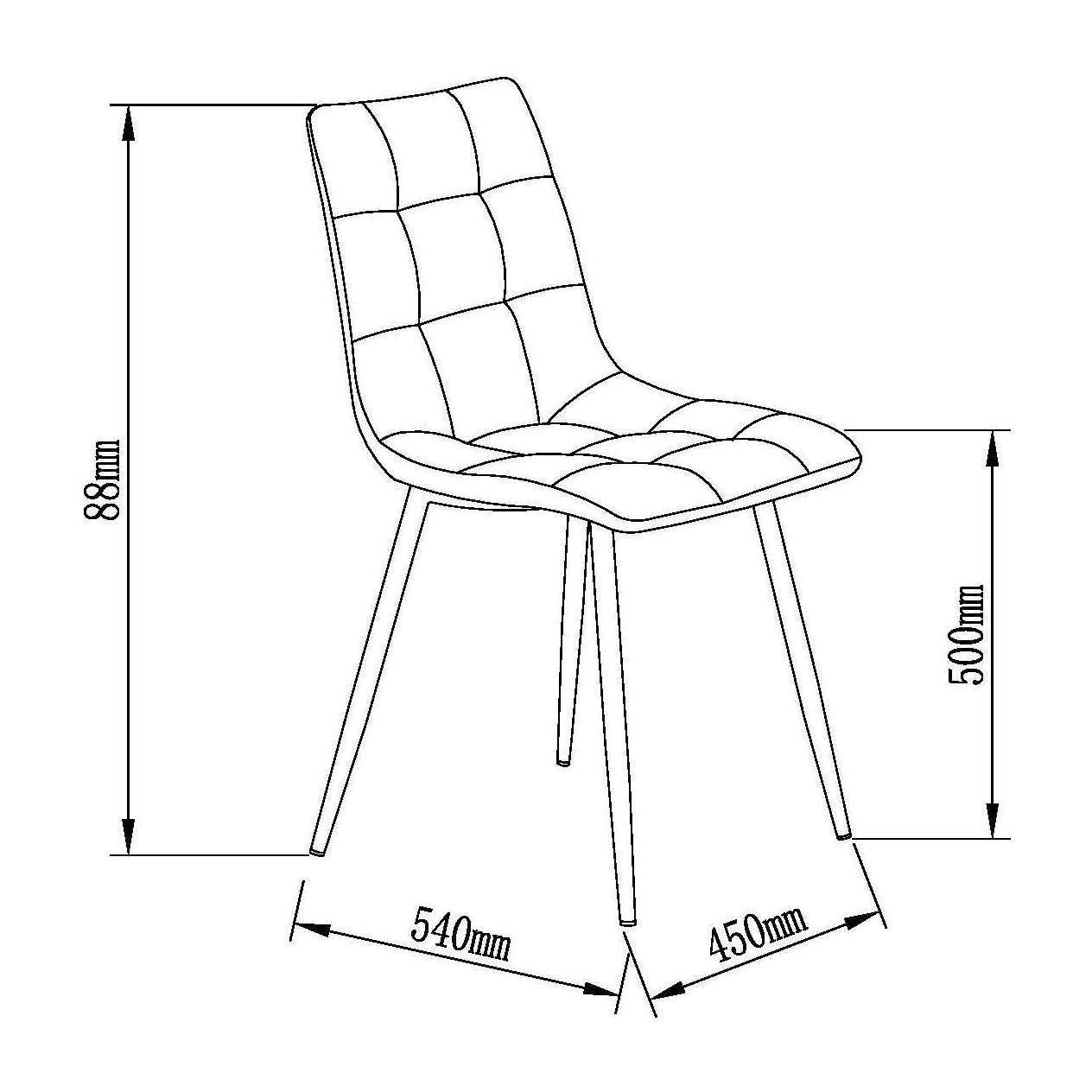 כסא פינת אוכל דגם צילי חום