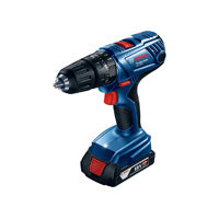 מקדחה אלחוטית מבית בוש על רקע לבן.