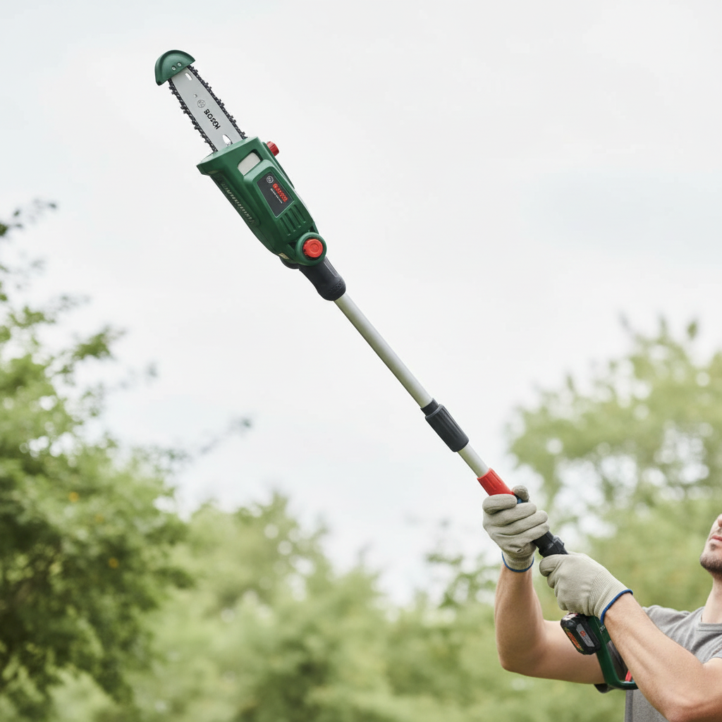 מסור שרשרת טלסקופי נטען בוש Bosch Universal Chainpole 18V