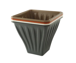 עציץ מרובע 32.5*32.5*27 ס"מ