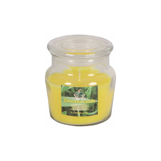 נר צינטרונלה מרחיק יתושים צנצנת זכוכית