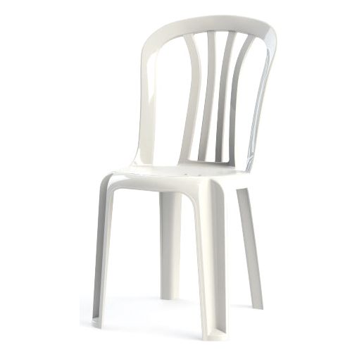 כסא פלסטיק קלאבר לבן RAM
