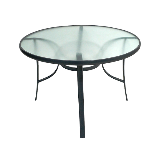 שולחן עגול למפרסת ולגינה דגם ניו יורק 105 ס"מ אפור כהה