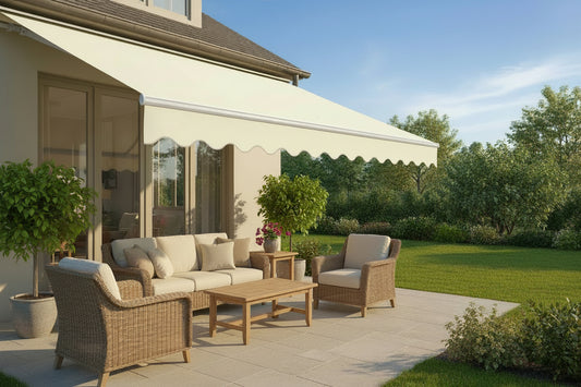 סוכך זרועות למרפסת ולגינה