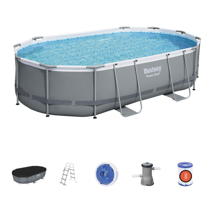 בריכה ביתית Bestway מלבנית 488*305*107 - יבואן רשמי דגם 56448