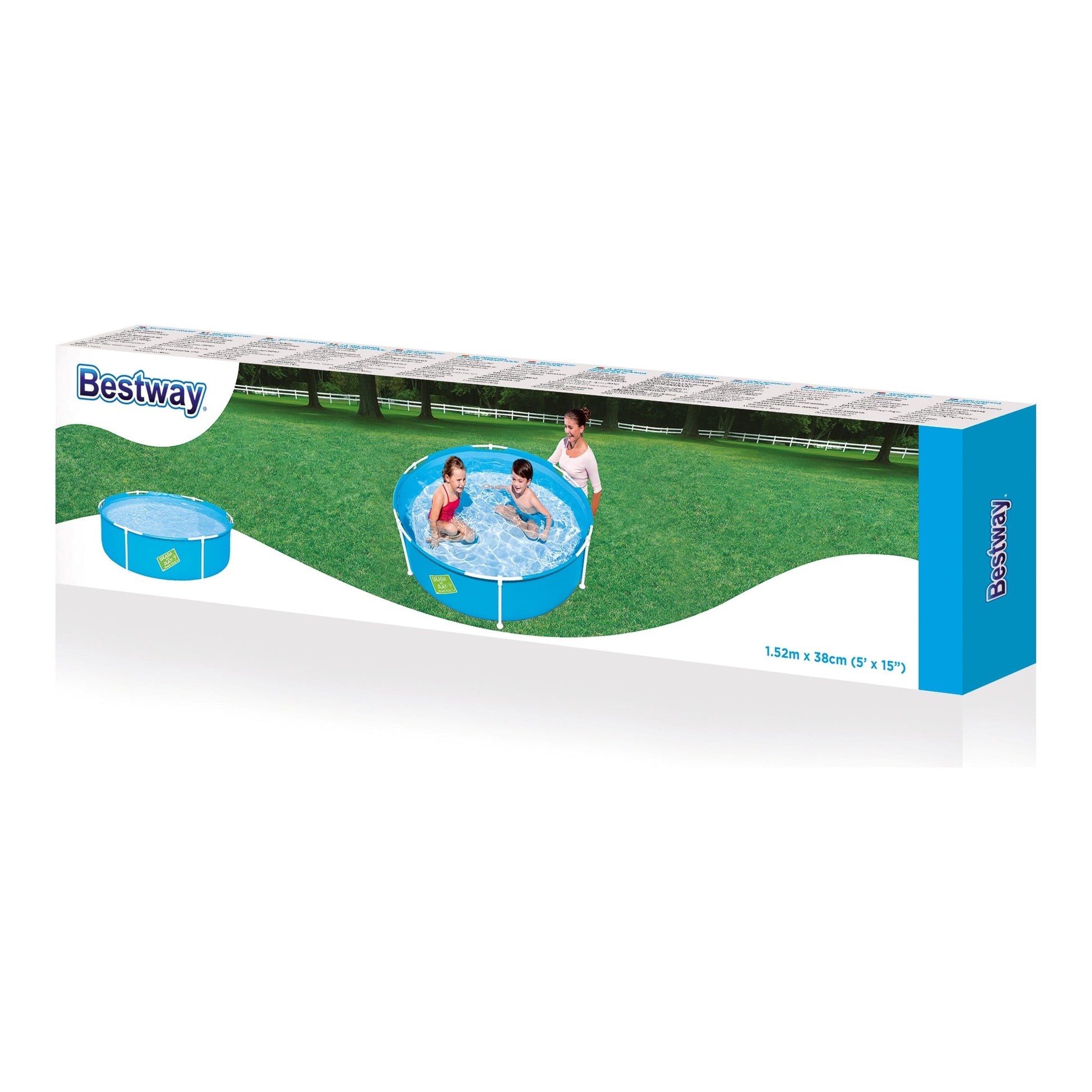 בריכה ביתית לילדים Bestway עגולה 152*38 ס"מ - יבואן רשמי דגם 56283