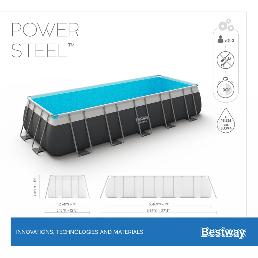 בריכה ביתית 640*274*132 ס"מ - יבואן רשמי Bestway   דגם 5612B