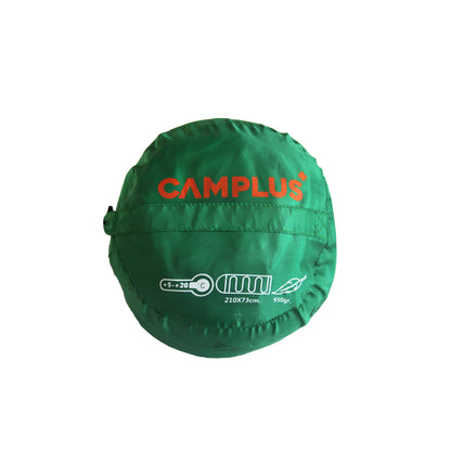 שק שינה דגם בייסיק צבע ירוק CAMPLUS