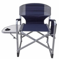 כסא קמפינג מתקפל עם שולחן צד כחול - בקניית 2 כסאות מחיר ליח' 200 ש"ח