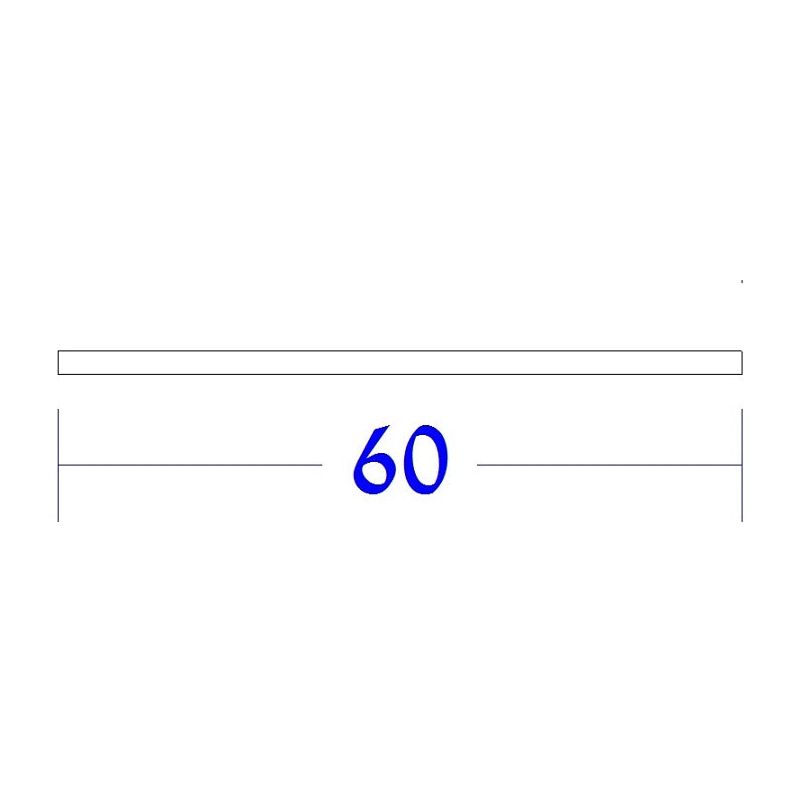 מדף 60 ס"מ לחדר ארונות עץ מולבן