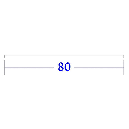 מדף 80 ס"מ לחדר ארונות עץ מולבן