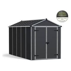 מחסן גינה Rubicon אפור כהה 1.9X3.8 מבית פלרם - Canopia