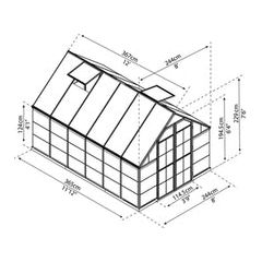 חממה ביתית 2.4X3.7 Balance מבית פלרם - Canopia