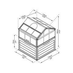 מיני חממה ביתית 1.2X1.2 Plant-inn מבית פלרם - Canopia 701808