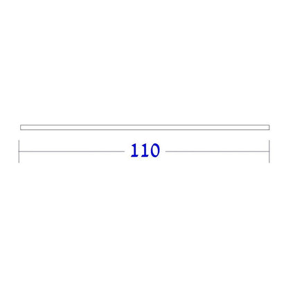 מדף 110 ס"מ לחדר ארונות עץ מולבן