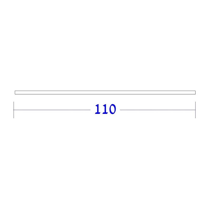 מדף 110 ס"מ לחדר ארונות עץ מולבן