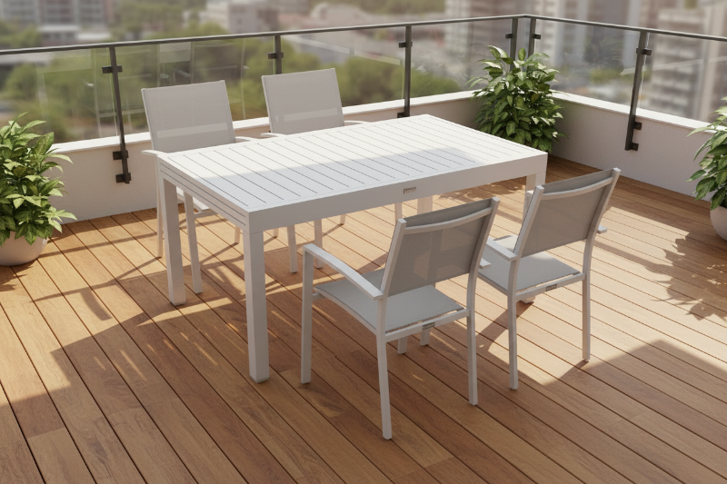 פינת אוכל אולימפוס שולחן 90*135 ס"מ + 4 כסאות