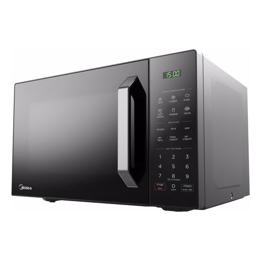 מיקרוגל דיגיטלי 28 ליטר שחור זכוכית, דגם EM9P032MX MIDEA