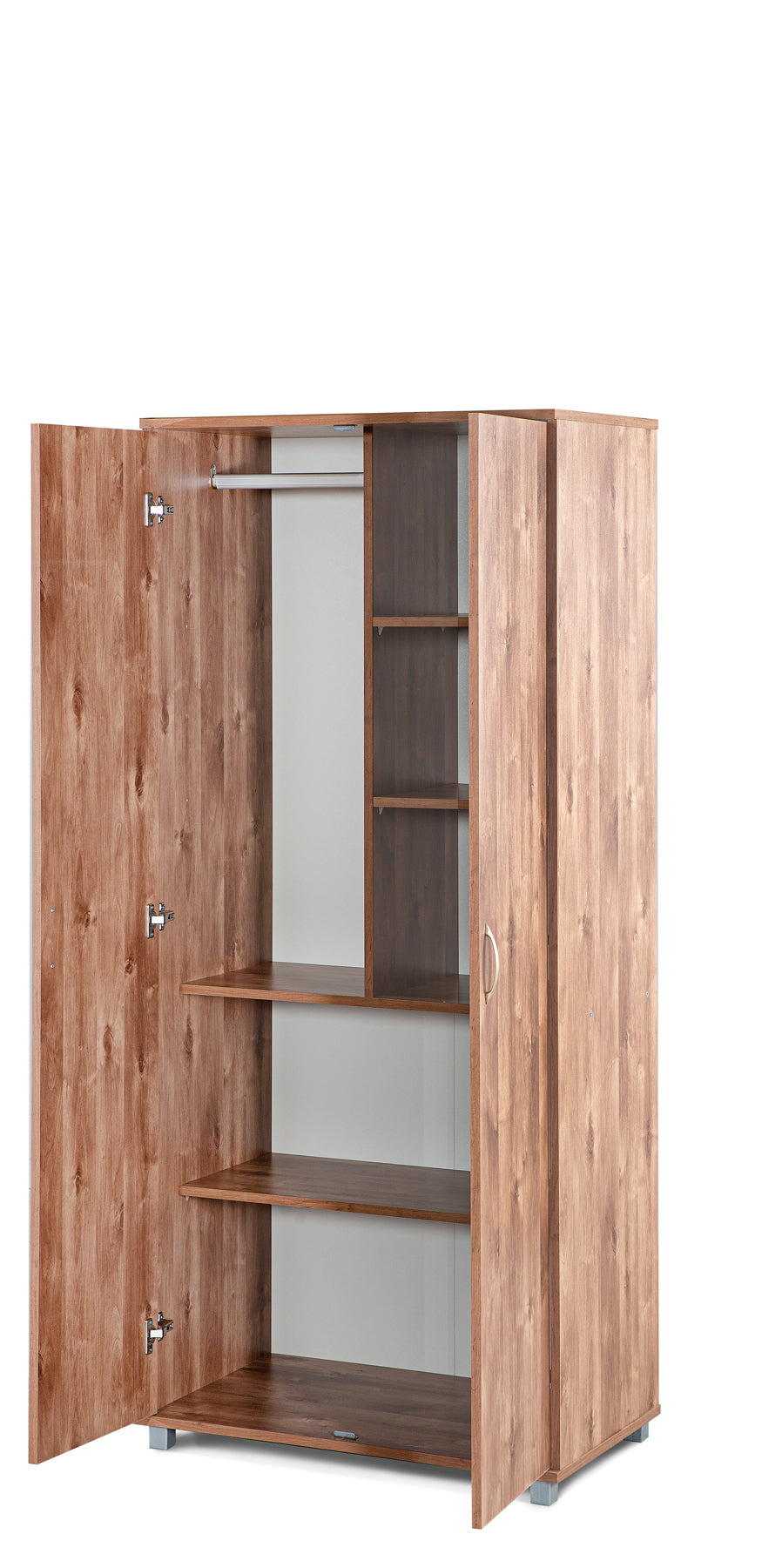 ארון 2 דלתות מדפים ותליה 
צבע שיטה