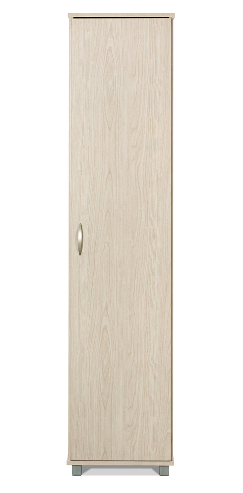 ארון שירות  דלת אחת 5 מדפים  מייפל מולבן