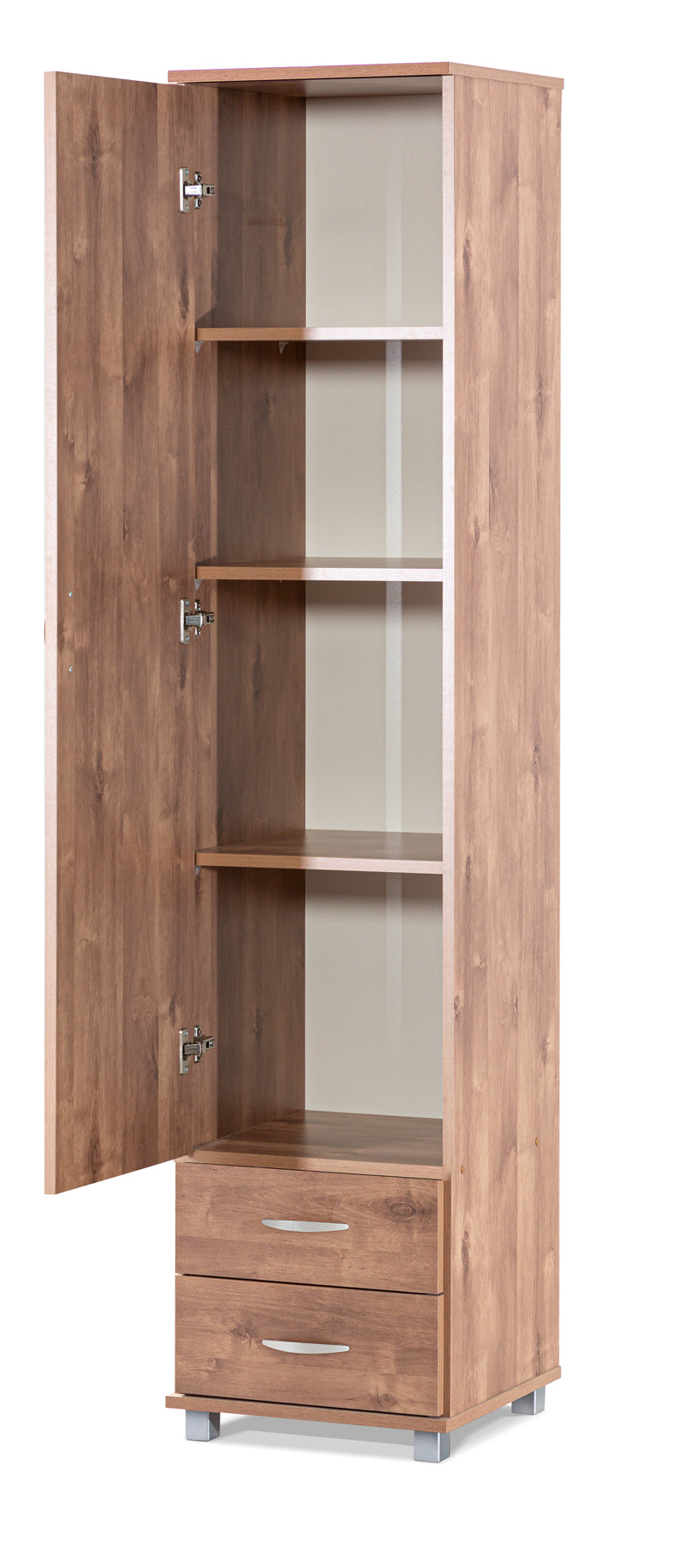 ארון שירות  דלת אחת 5 מדפים ו 2 מגירות שיטה