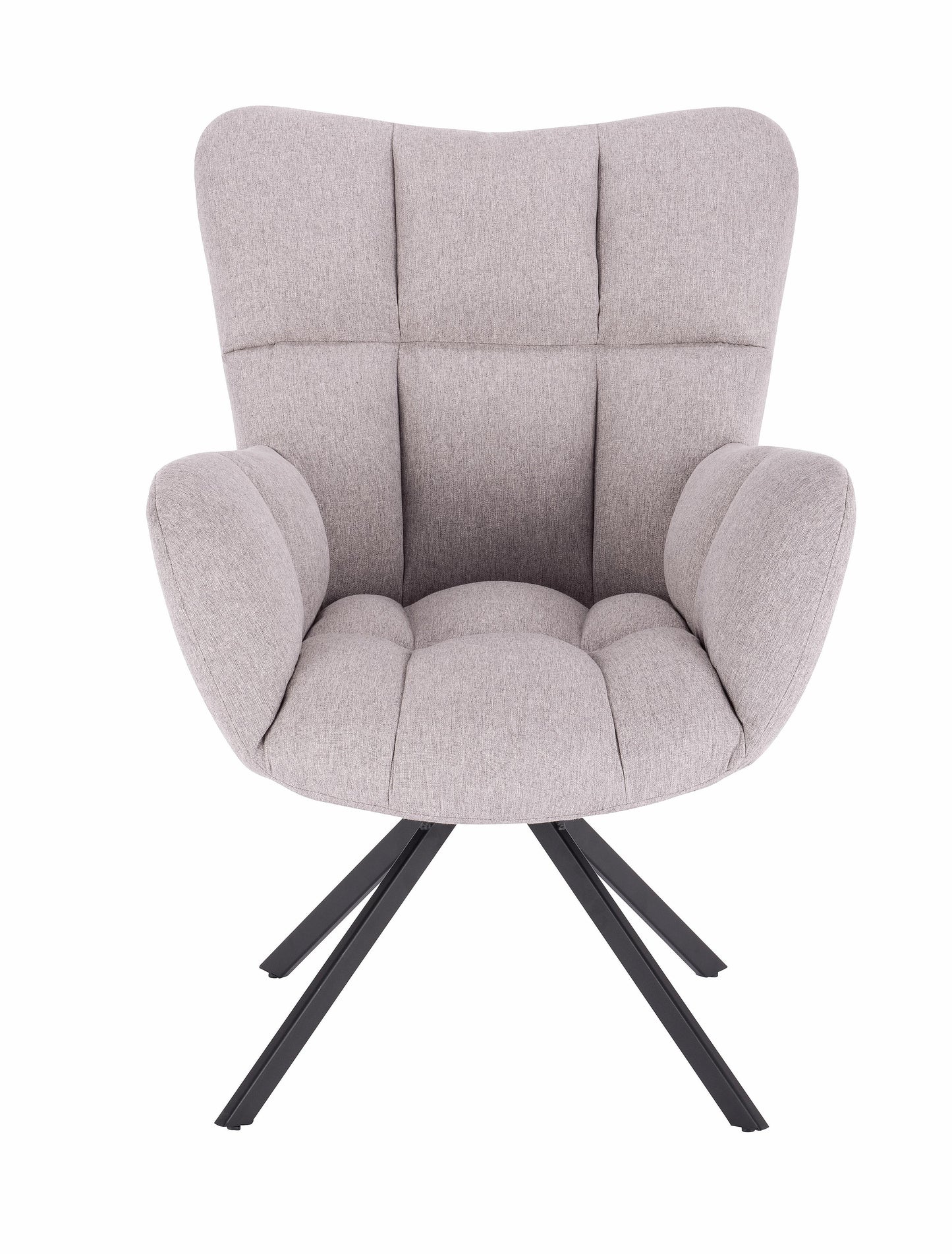 כורסא מפוארת מסתובבת אפור בהיר