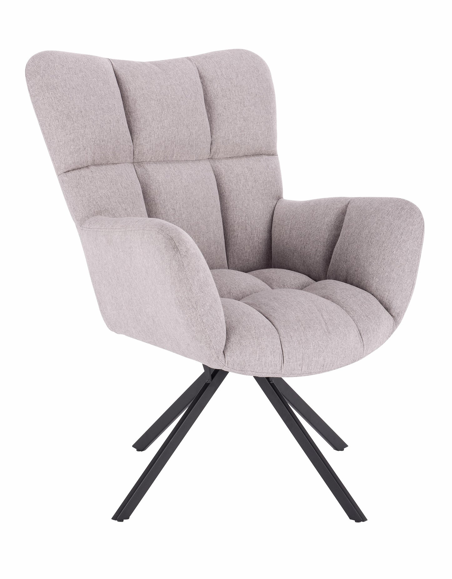 כורסא מפוארת מסתובבת אפור בהיר